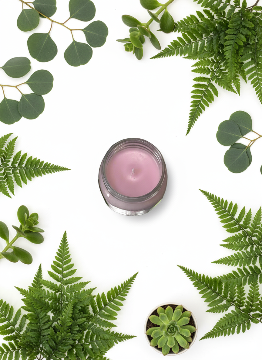 Caribbean Breeze Scented Candle 8oz Single Cotton Wick Glass Jar