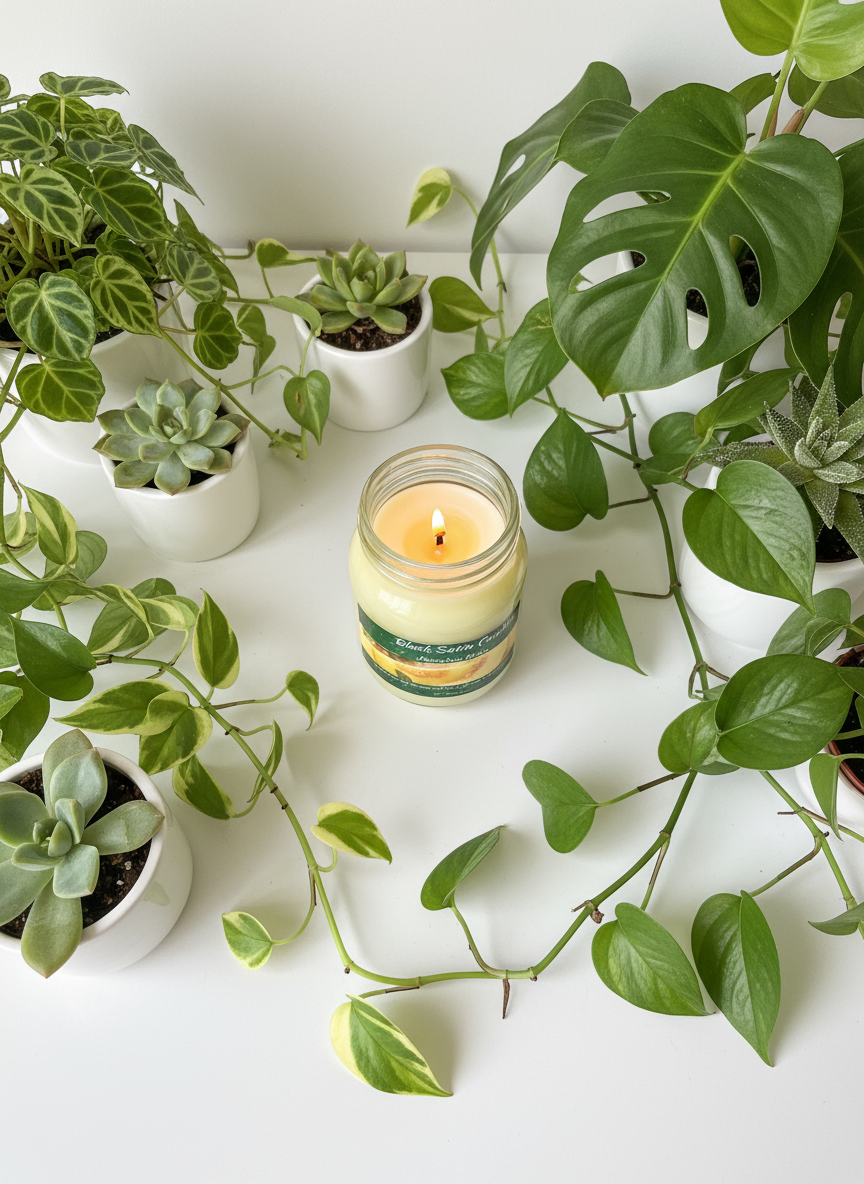 Honeydew Melon Scented Candle 16oz Single Cotton Wick Glass Jar