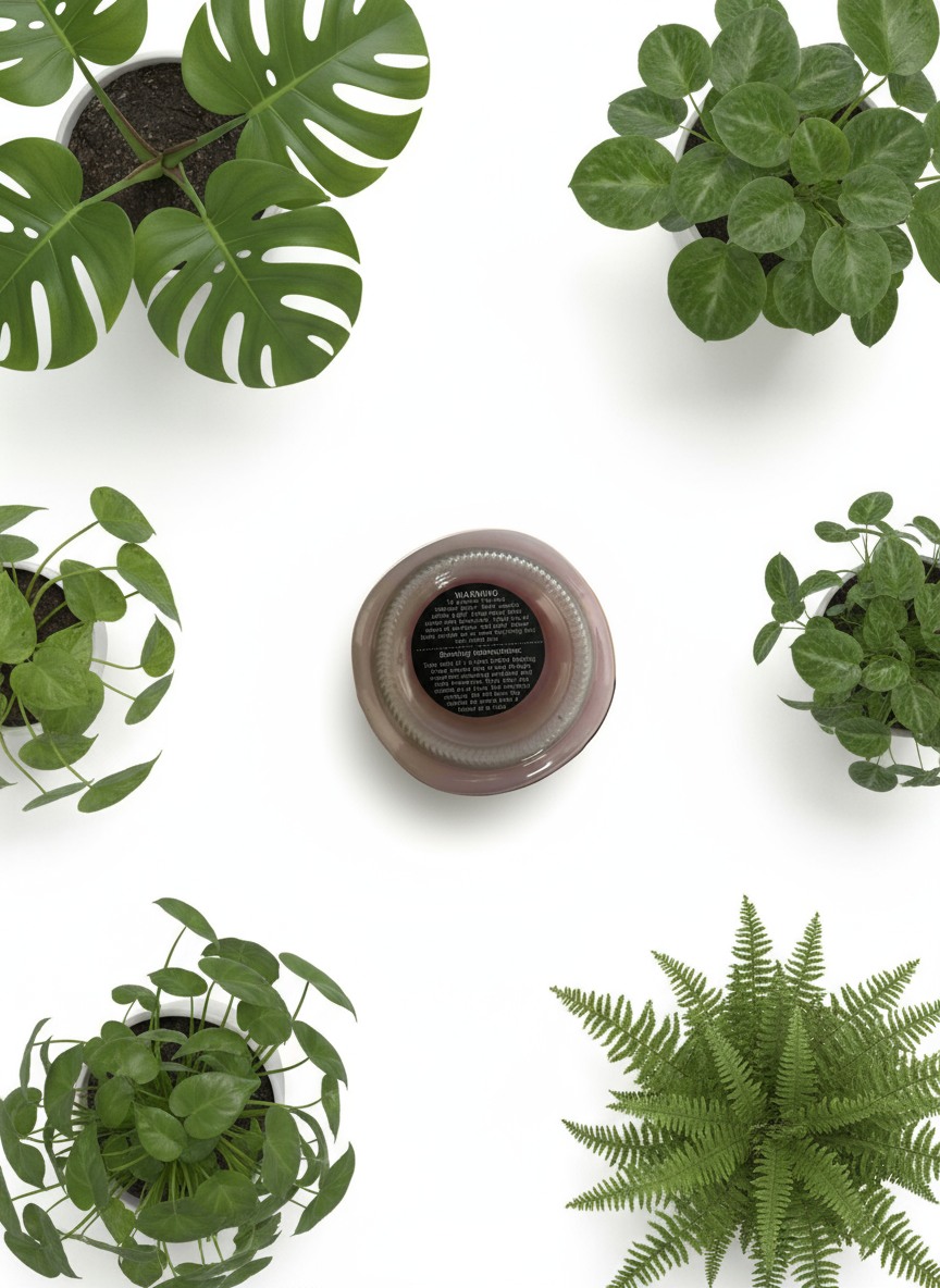 Pink Lilac Fragrance Scented Candle 8oz Single Cotton Wick Glass Jar