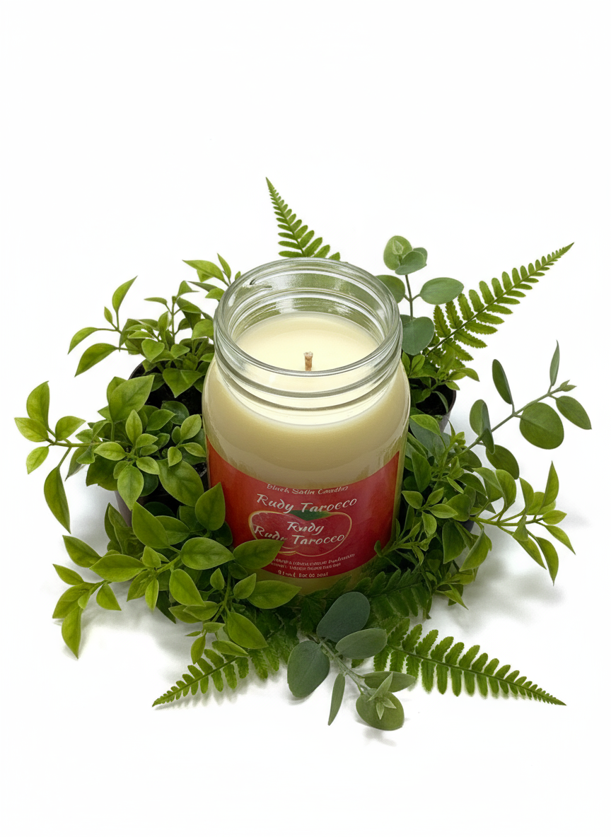 Rudy Tarocco 16oz Candle Cotton  Wick Glass Jar