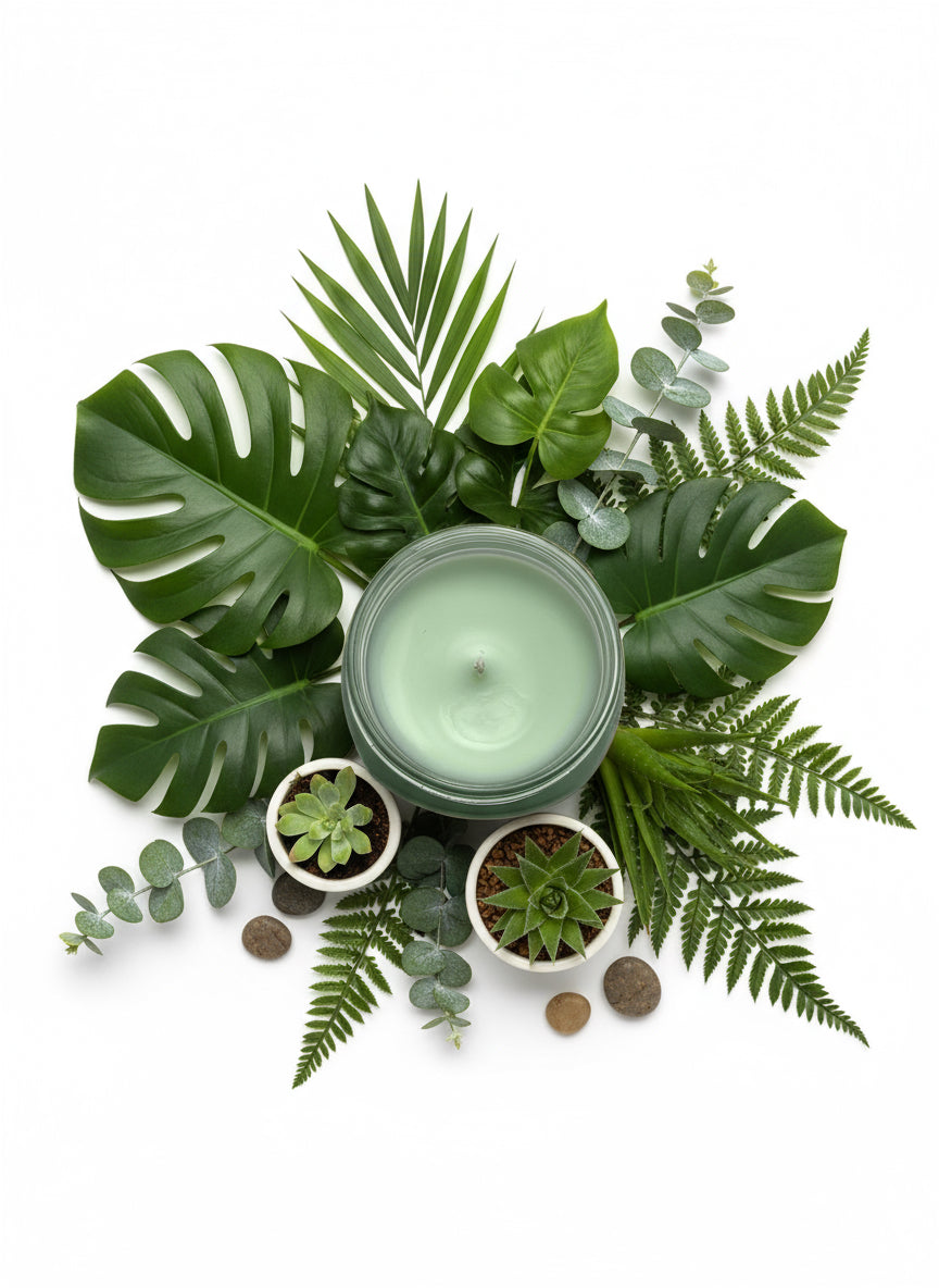 Apple Cinnamon Scented Candle 8oz Single Cotton Wick Glass Jar