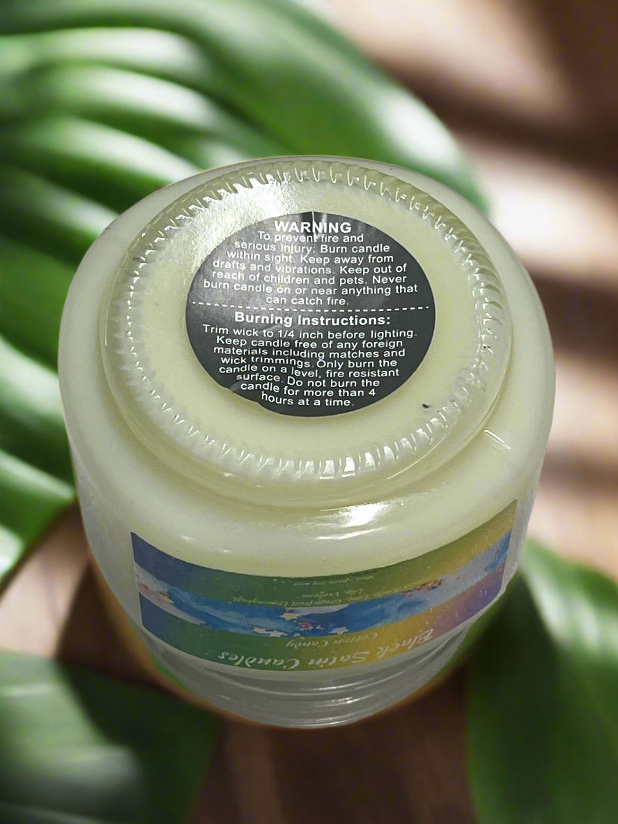 Cotton Candy Scented Candle 8oz Single Cotton Wick Glass Jar