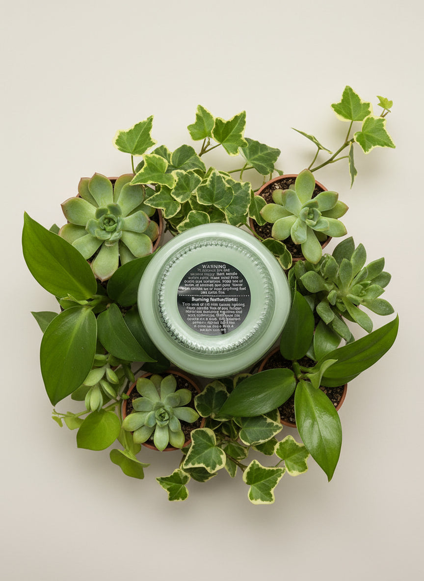 Apple Cinnamon Scented Candle 8oz Single Cotton Wick Glass Jar