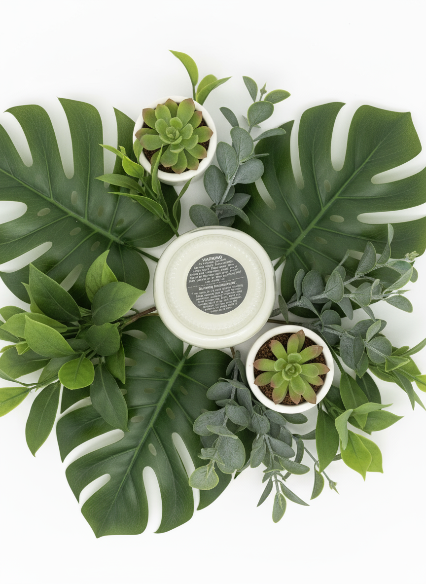 Black Iceberg Scented Candle 8oz Single Cotton Wick Glass Jar