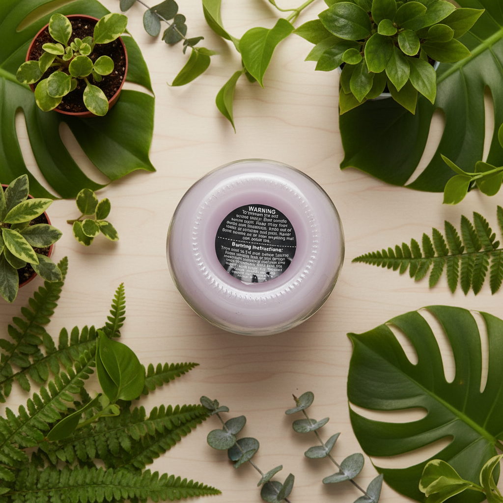 Pink Roses Scented Candle 16oz Single Cotton Wick Glass Jar