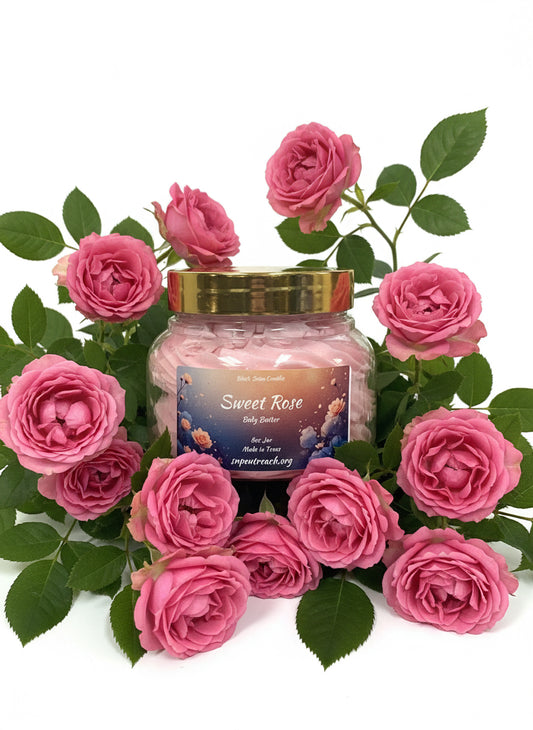 Body Butter Sweet Rose 8oz Jar