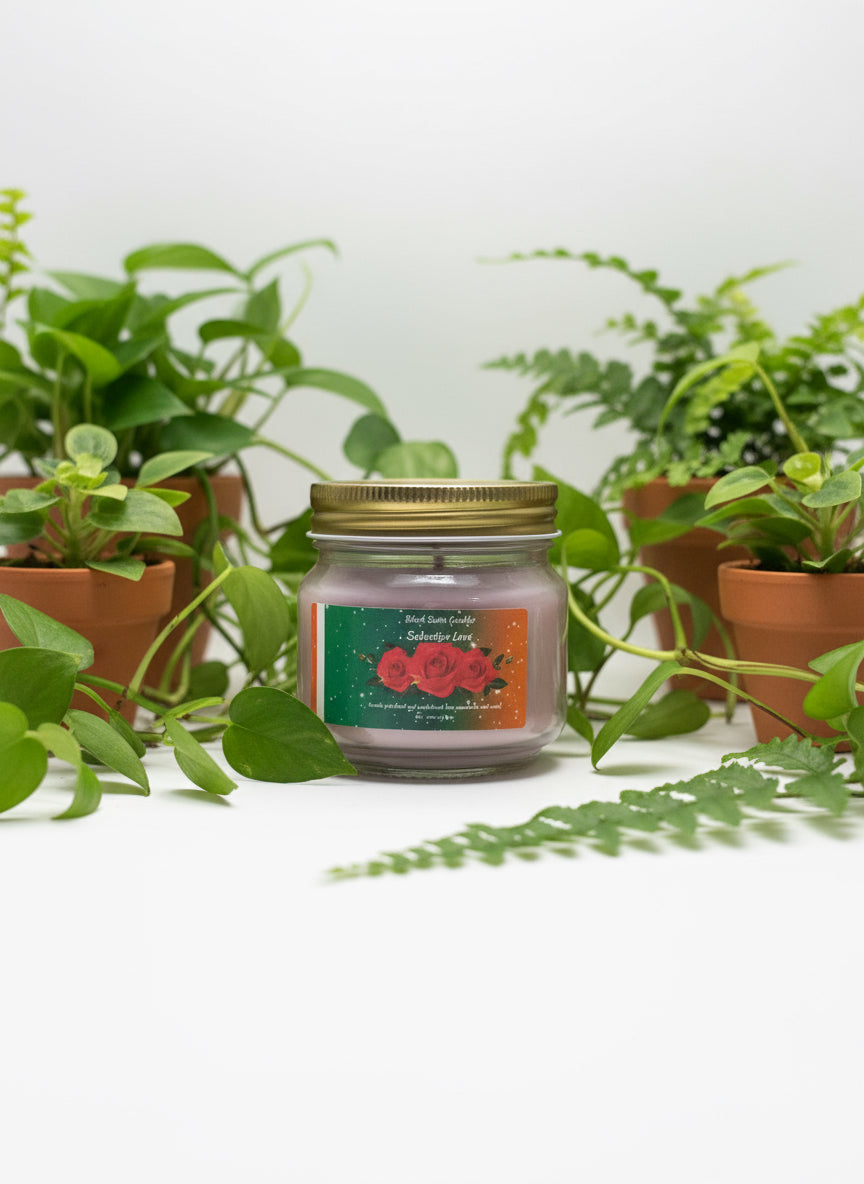 Seductive Love  Scented Candle 8oz Single Cotton Wick Glass Jar