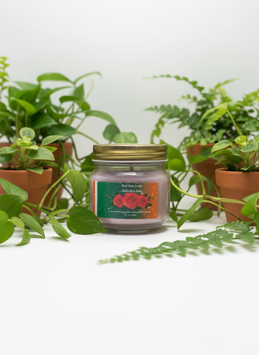 Seductive Love  Scented Candle 8oz Single Cotton Wick Glass Jar