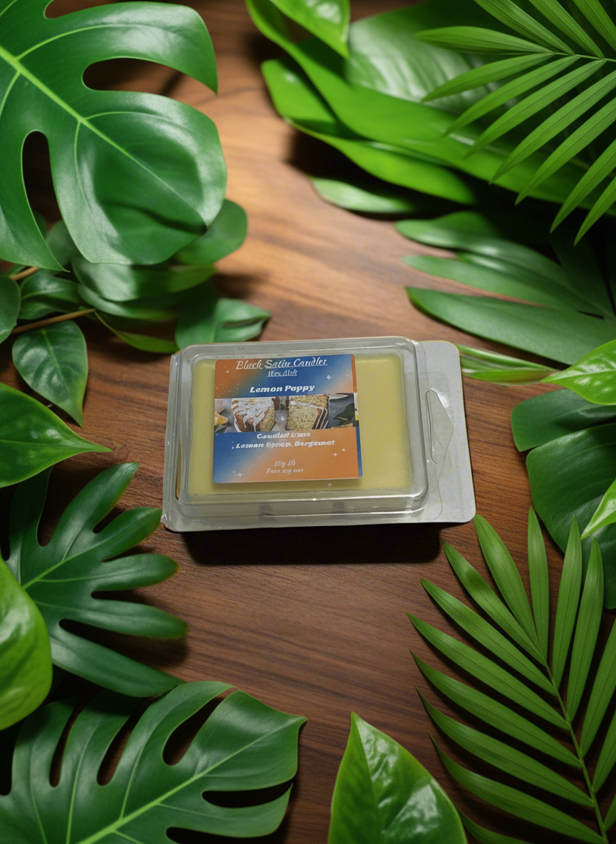 Lemon Poppy Scented Wax Melt 2.5oz Six Cube Warmer Tart