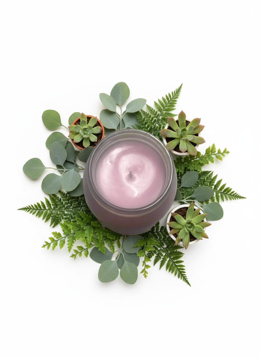 Rose Petals Scented Candle 16oz Single Cotton Wick Glass Jar