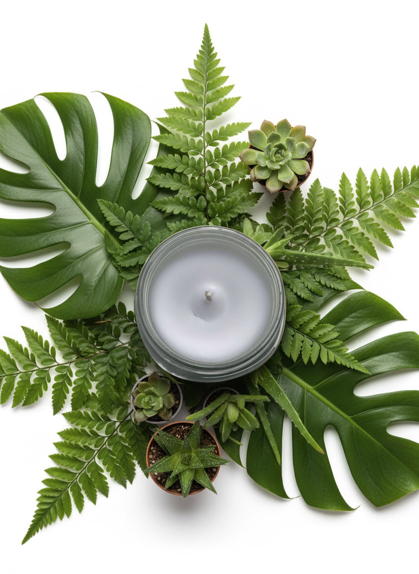 Blackberry Vanilla Scented Candle 8oz Single Cotton Wick Glass Jar