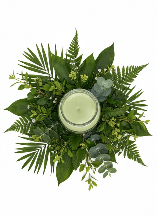 Bergamot Musk Scented Candle 16oz Single Cotton Wickless Glass Jar