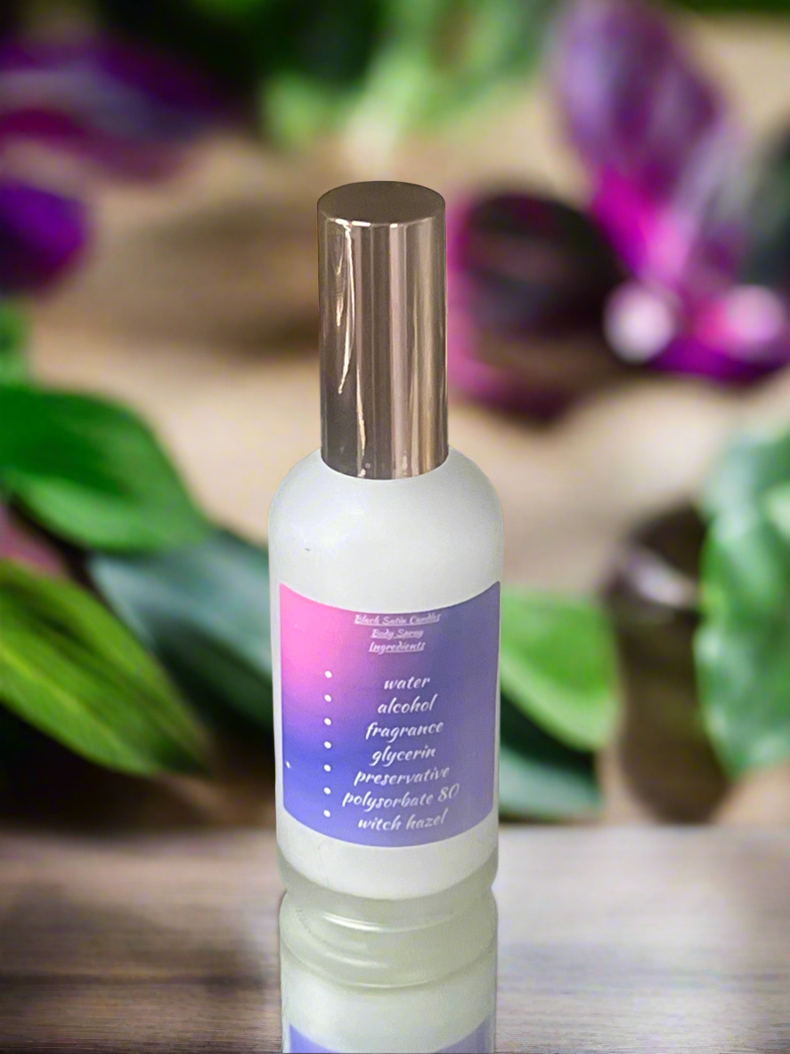 Sweet Rose Body Spray Mist 4oz Glass Bottle
