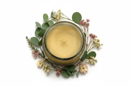 Agarwood Scented Candle 8oz Cotton Wick Glass Jar