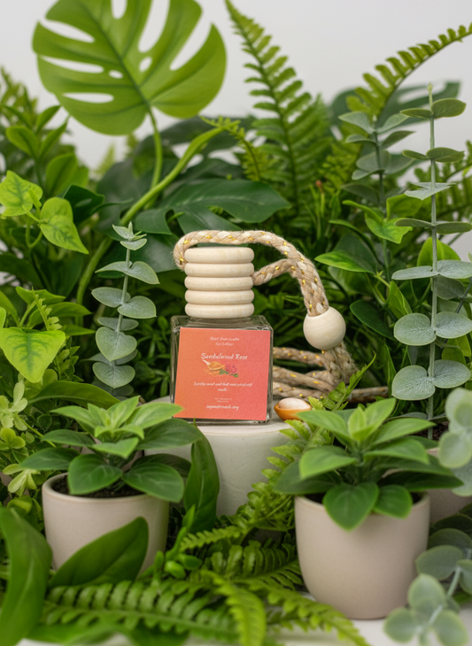 Sandalwood Rose Scented Car Diffuser 8ml Clear Air Refresher Fragrance Oil