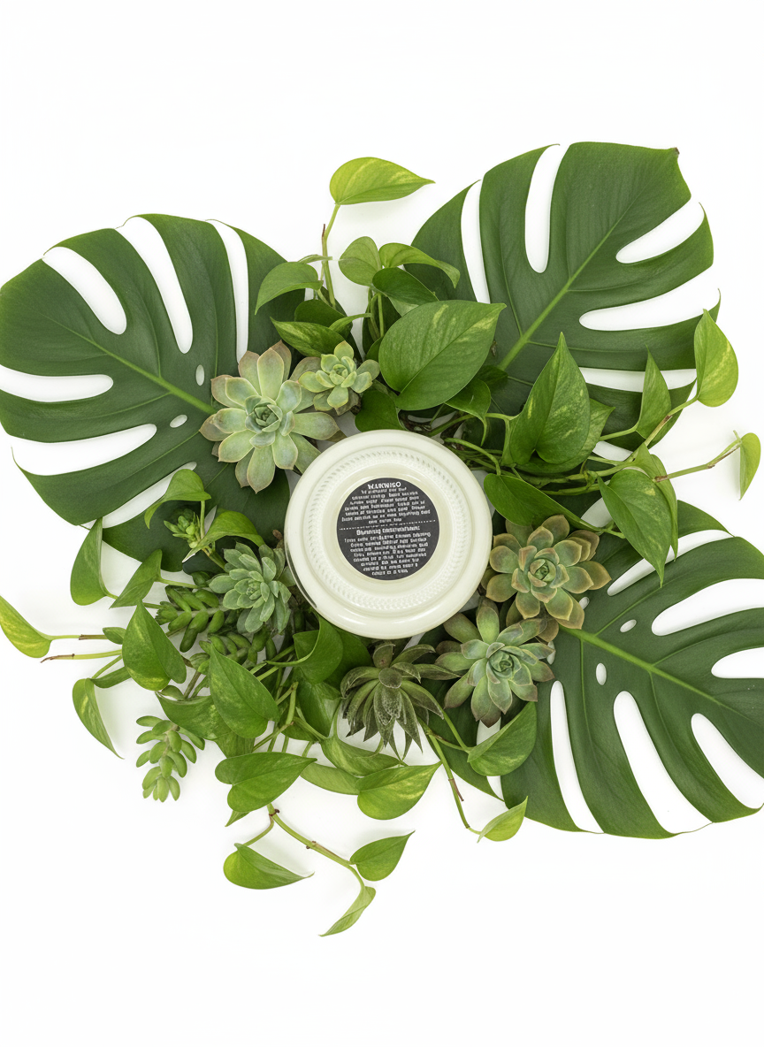 Coastal Breeze Scented Candle 8oz Single Cotton Wick Glass Jar