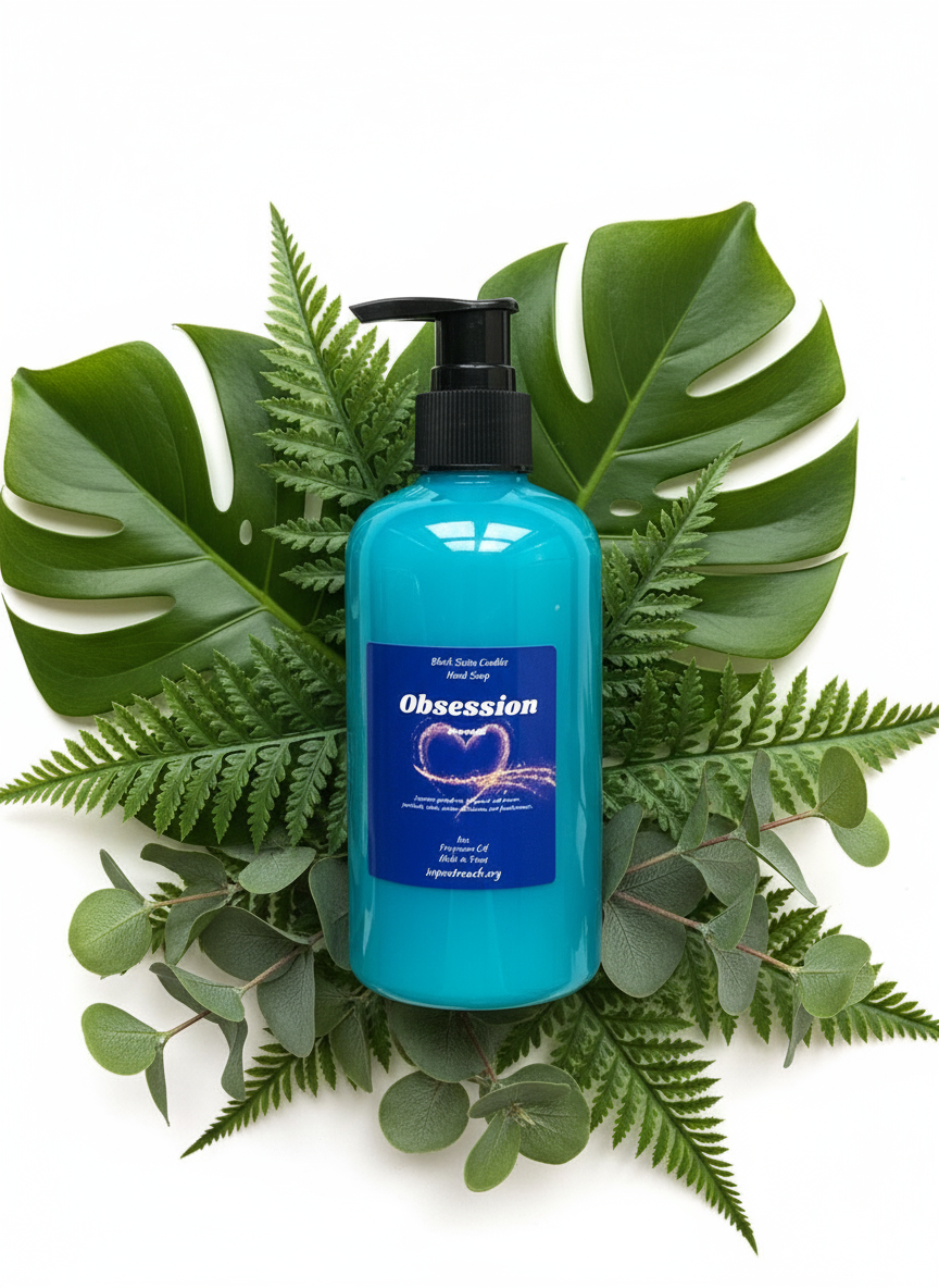 Obsession Scented Liquid Hand Soap Size 8oz