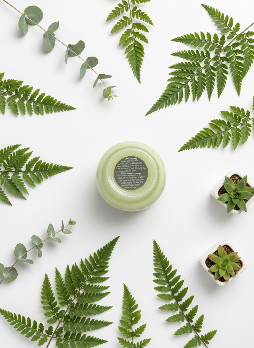 Sweet Citrus Crave Scented Candle 8oz Single Cotton Wickless Glass Jar