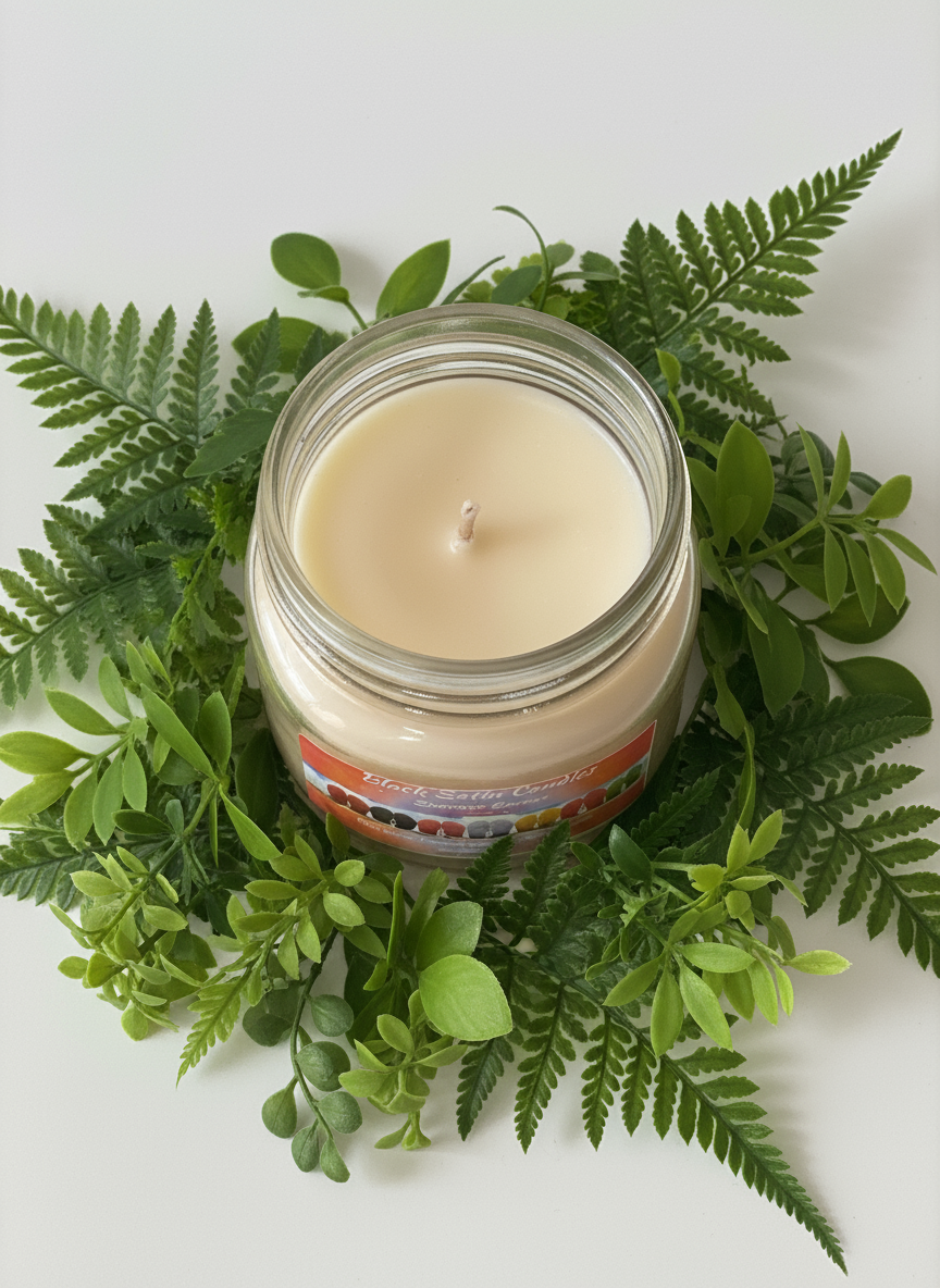 Summer Breeze Scented Candle 8oz Single Cotton Wick Glass Jar