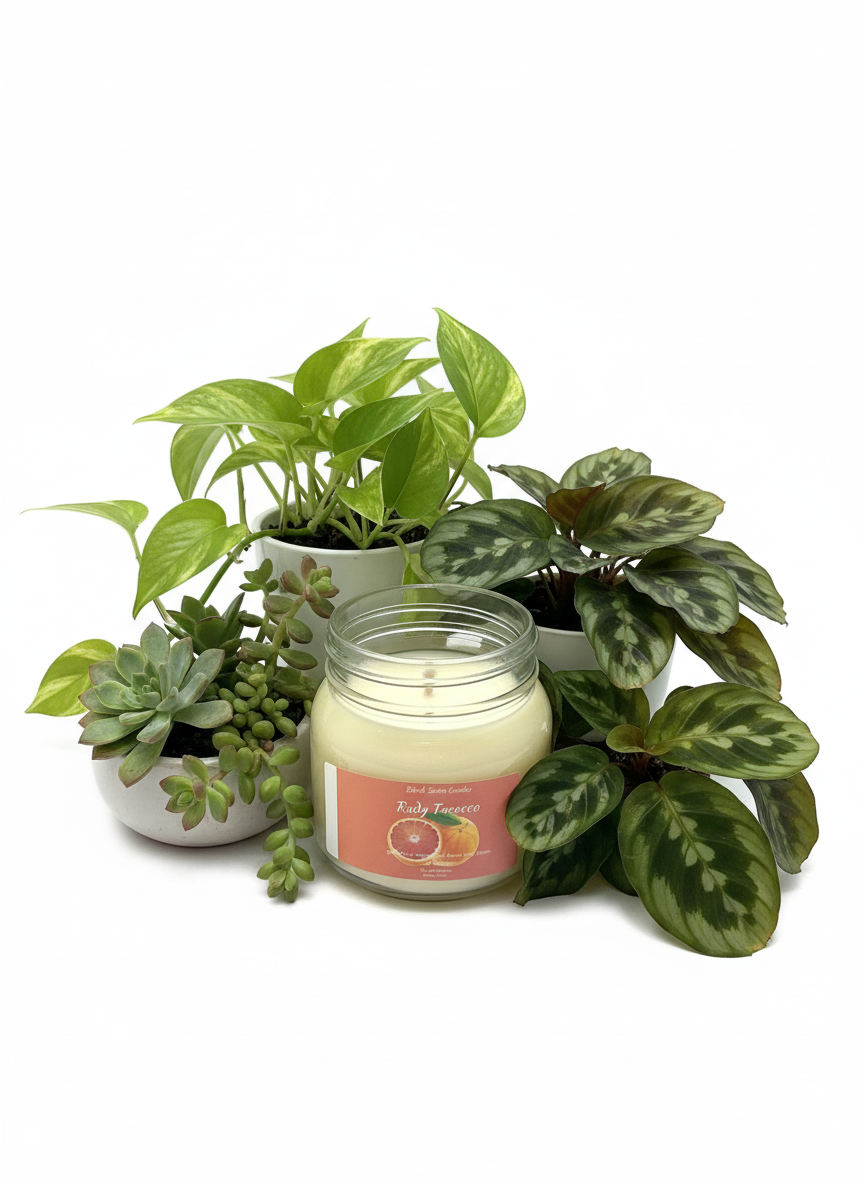 Rudy Tarocco  8oz Candle Cotton Wick Glass Jar