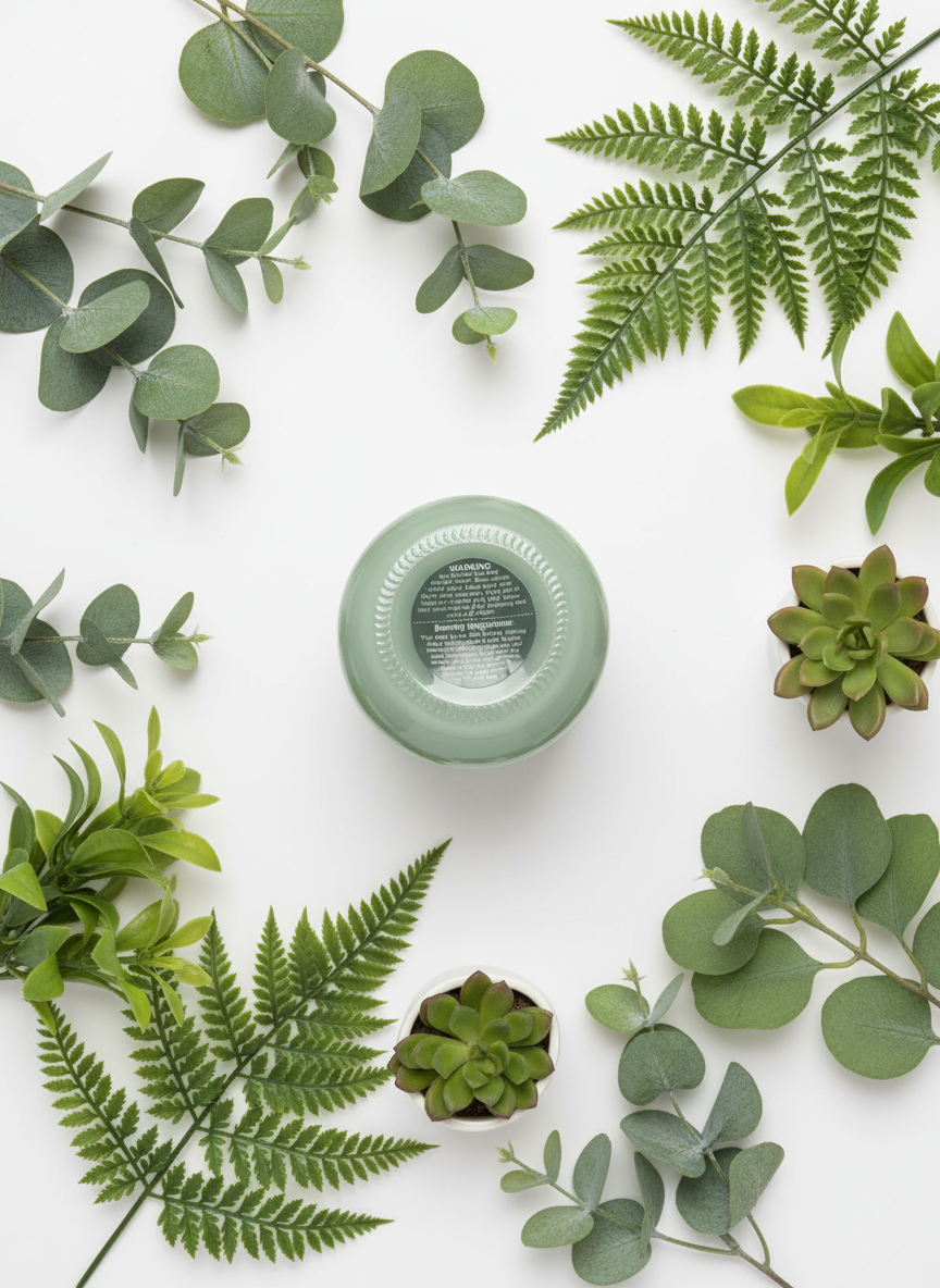 Ocean Breeze Scented Candle 16oz Single Cotton Wick Glass Jar