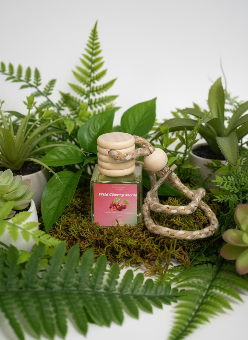 Wild Cherry Merlot Scented Car Diffuser 8ml Clear Air Refresher Fragrance Oil