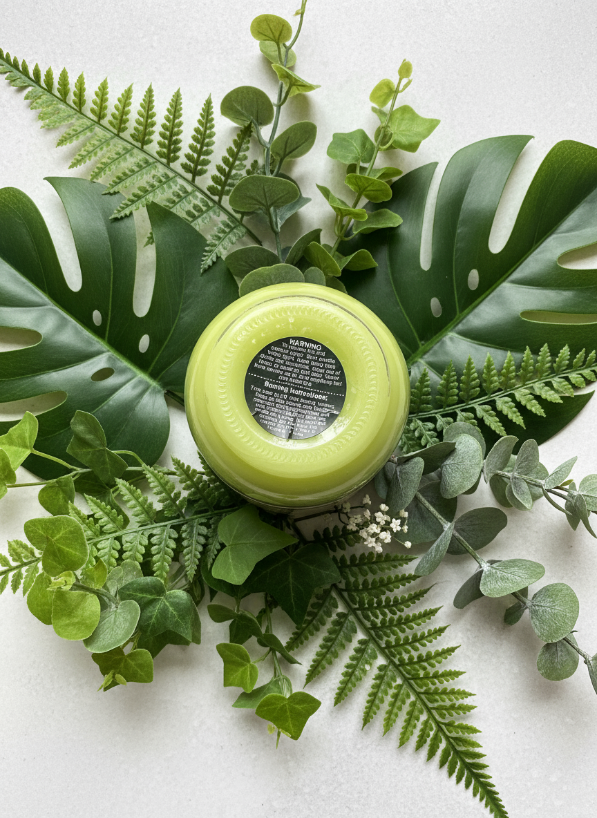 Jasmine Lily Scented Candle 16oz Single Cotton Wick Glass Jar