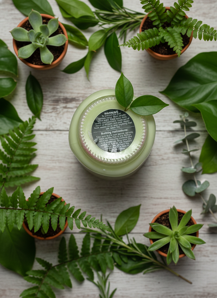 Caramel Apple  Scented Candle 8oz Single Cotton Wick Glass Jar