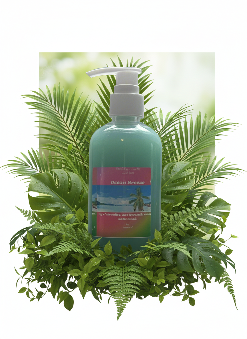 Ocean Breeze Scented Liquid Hand Soap Size 8oz