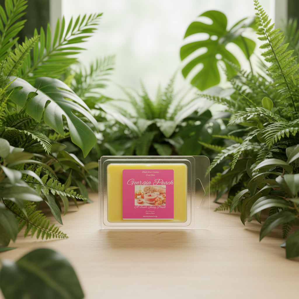 Georgia Peach Scented Wax Melt 2.5oz Six Cube Warmer Tart