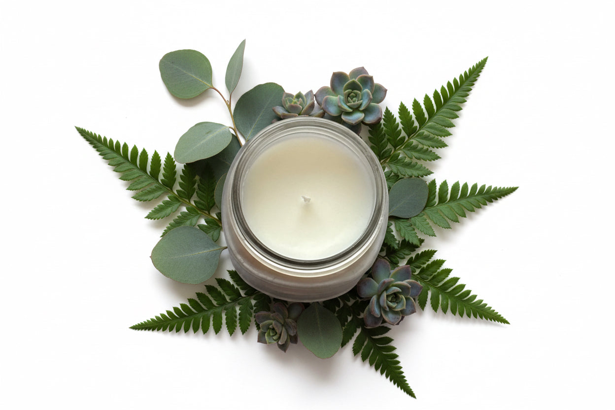 Mistletoe Scented Candle 16oz Single Cotton Wick Glass Jar