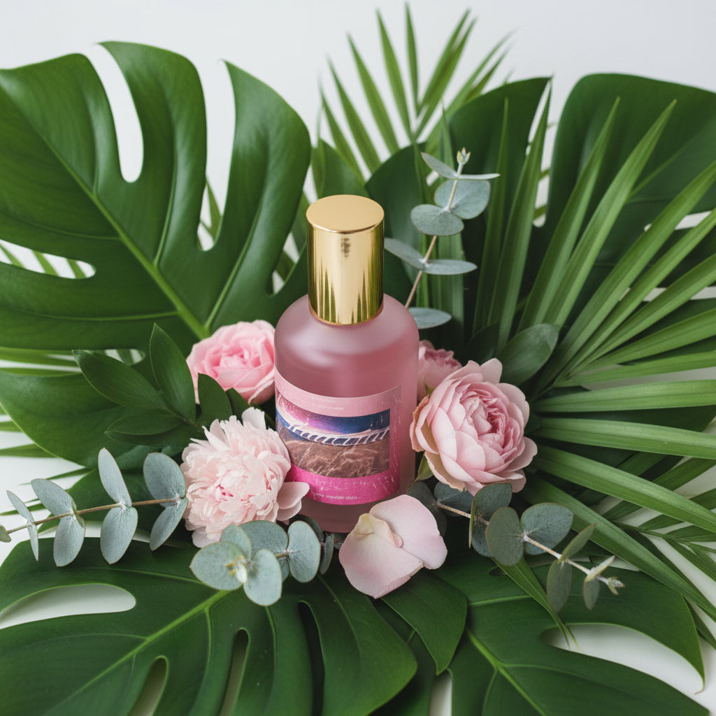 Beautiful Body Spray Mist 4oz Glass Bottle