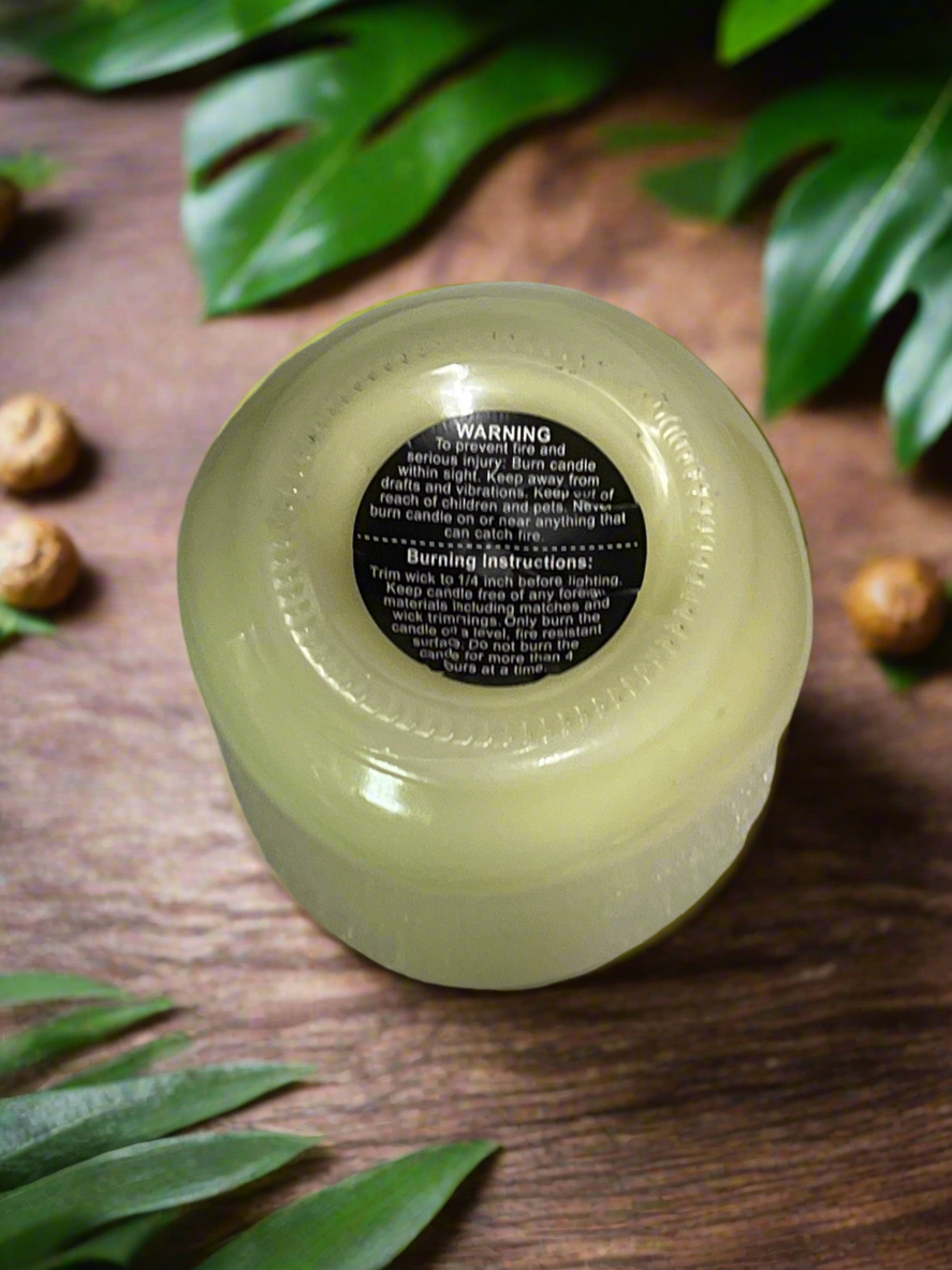 Honeydew Melon Scented Candle 16oz Single Cotton Wick Glass Jar