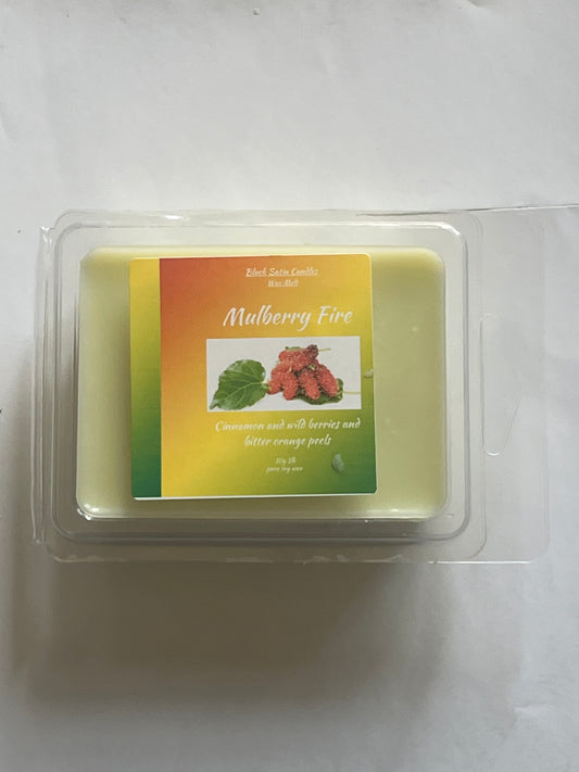 Mulberry Fire Scented Wax Melt 2.5oz Six Cube Warmer Tar