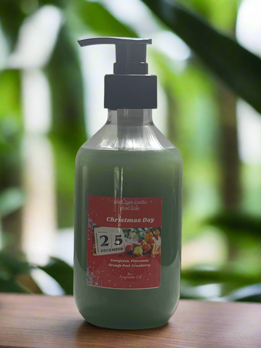 Christmas Day Scented Liquid Hand Soap Size 8oz