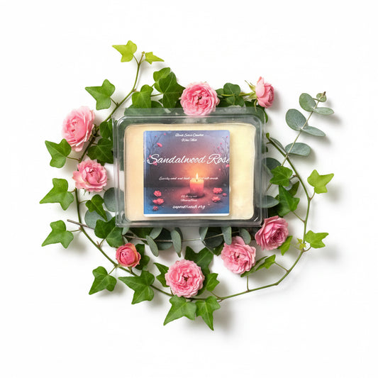 Sandalwood Rose Scented Wax Melt 2.5oz Six Cube Warmer Tart