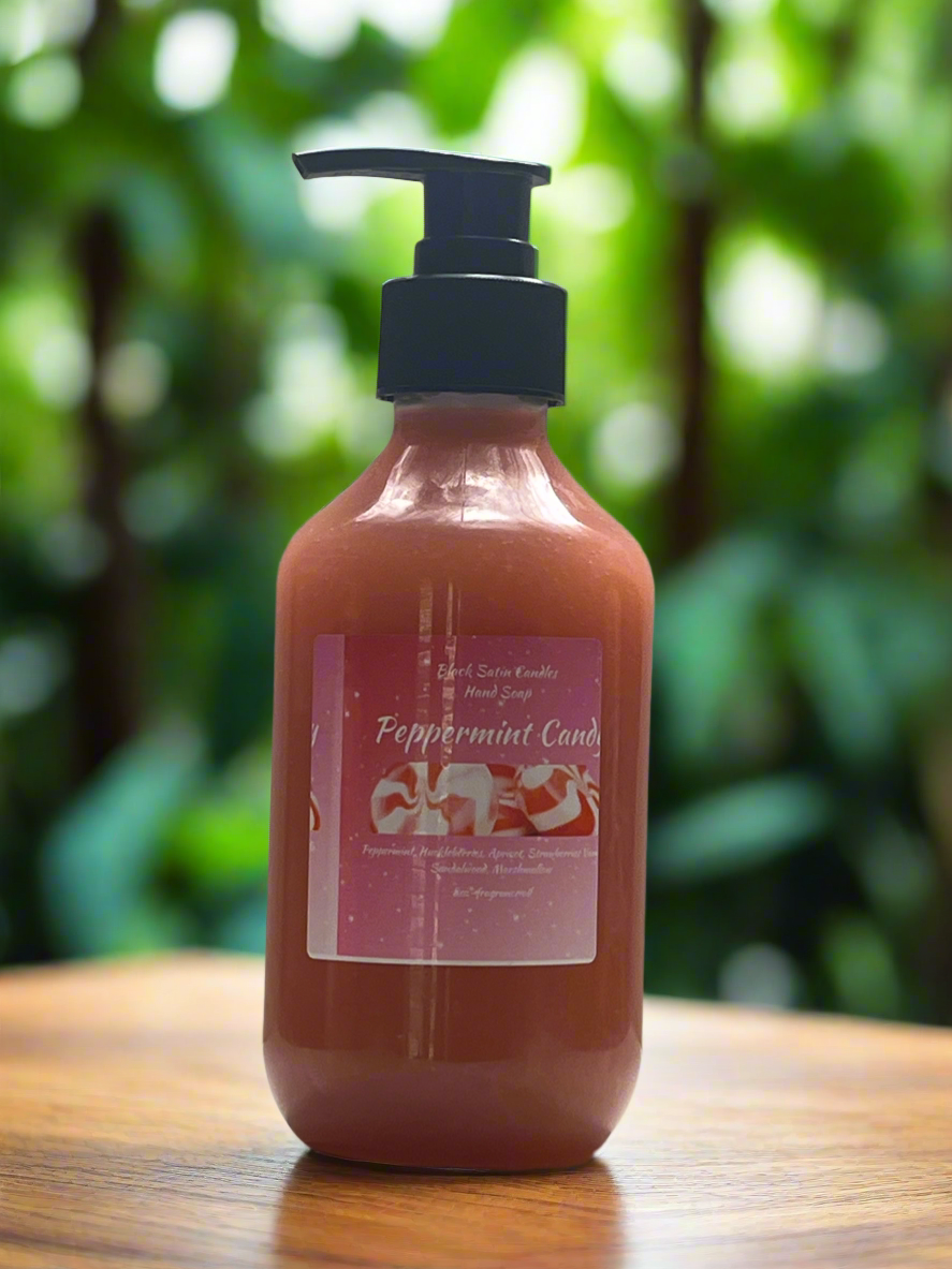 Peppermint Candy Scented Liquid Hand Soap Size 8oz