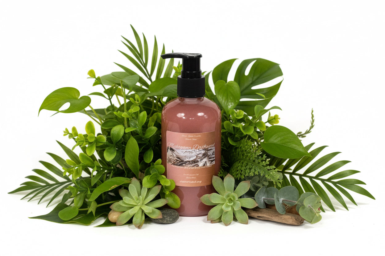 Mahogany Driftwood Scented Liquid Hand Soap Size 8oz