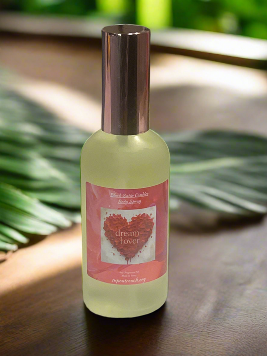 Dream Lover Body Spray Mist 4oz Glass Bottle