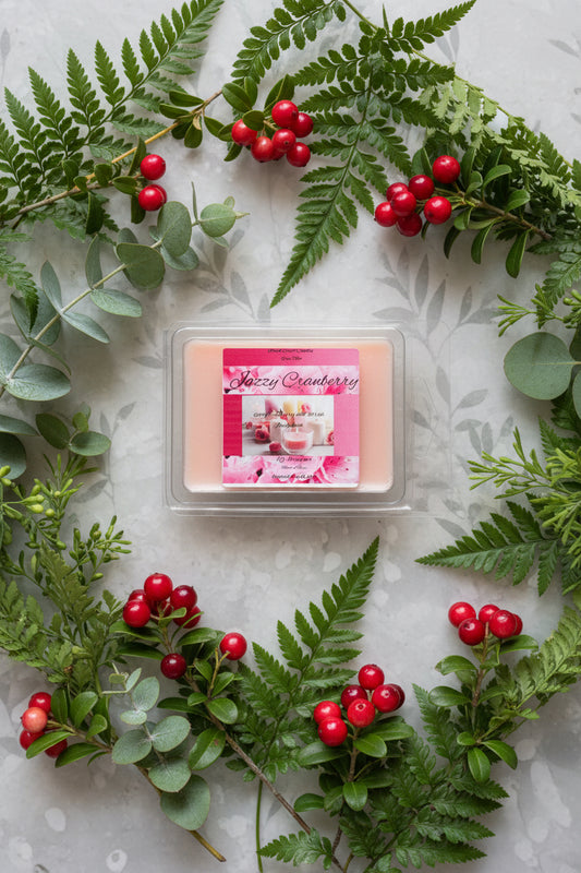 Jazzy Cranberry Scented Wax Melt 2.5oz Six Cube Warmer Tart