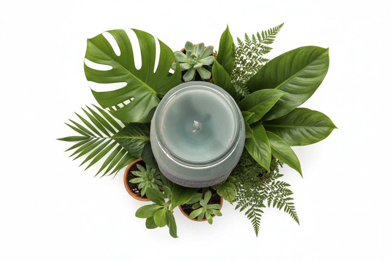 Eucalyptus & Mint Scented Candle 16oz Single Cotton Wick Glass Jar