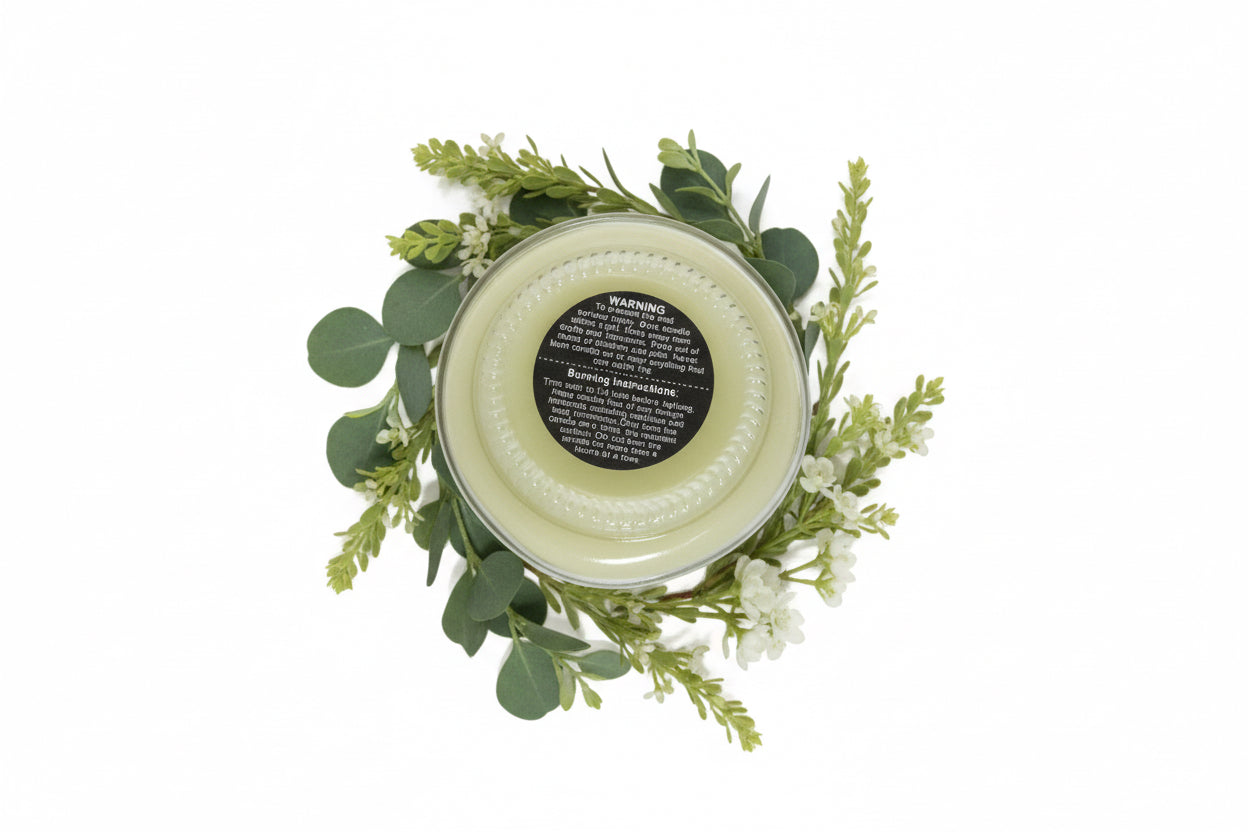 Rudy Tarocco  8oz Candle Cotton Wick Glass Jar