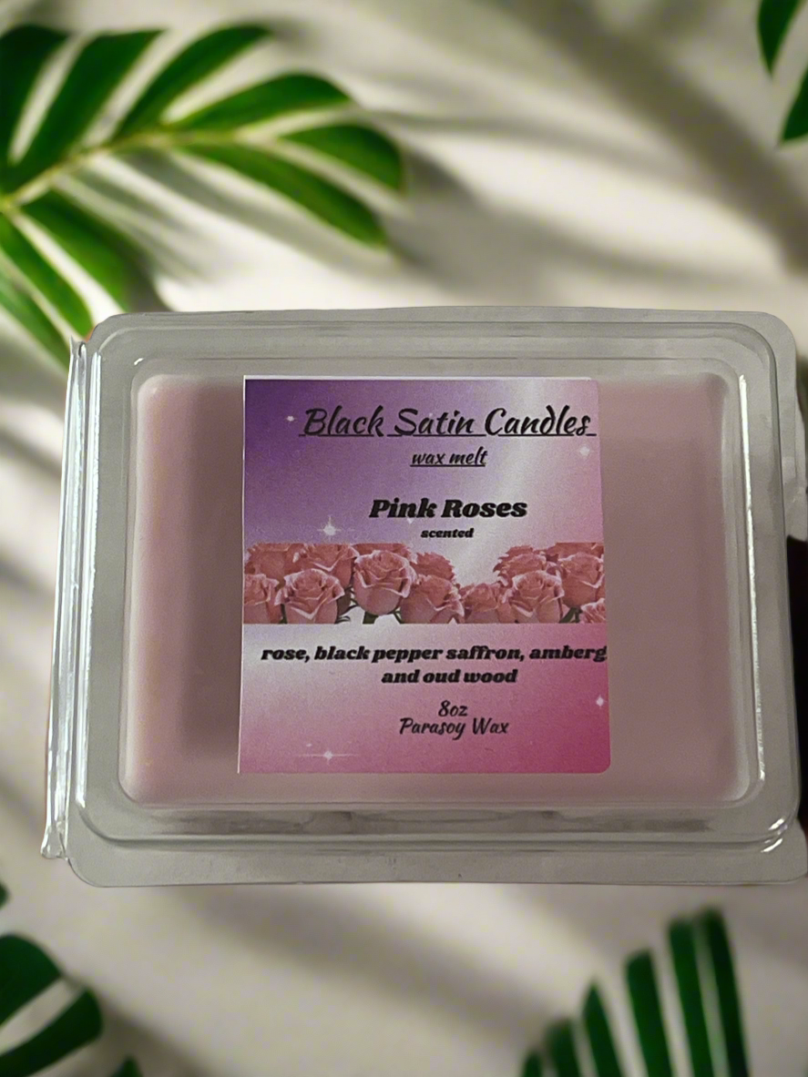 Pink Roses Scented Wax Melt 2.5oz Six Cube Warmer Tart