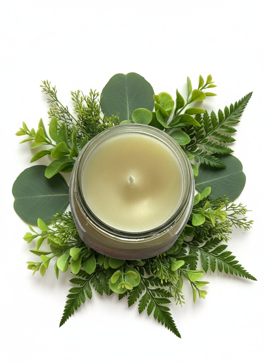 Sweet Citrus Crave Scented Candle 8oz Single Cotton Wickless Glass Jar