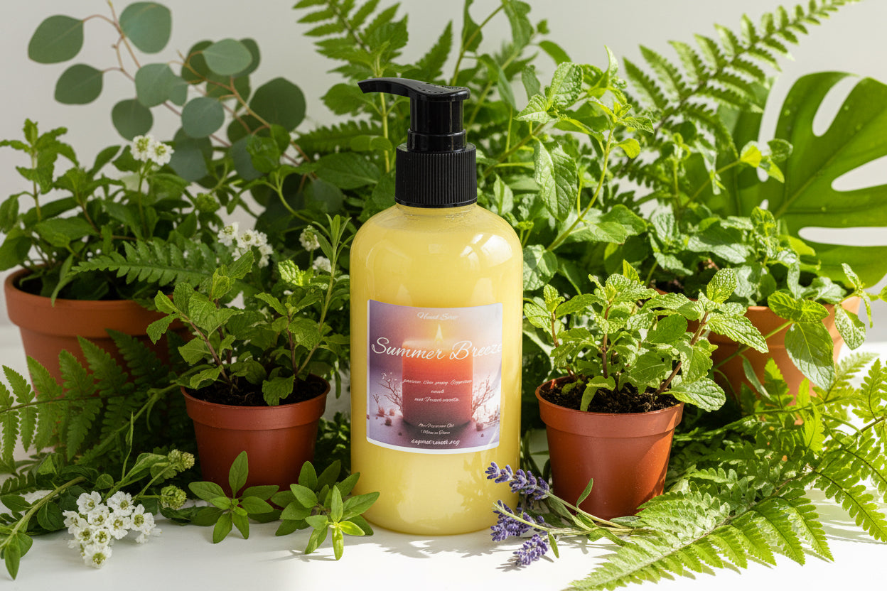 Summer Breeze Scented Liquid Hand Soap Size 8oz