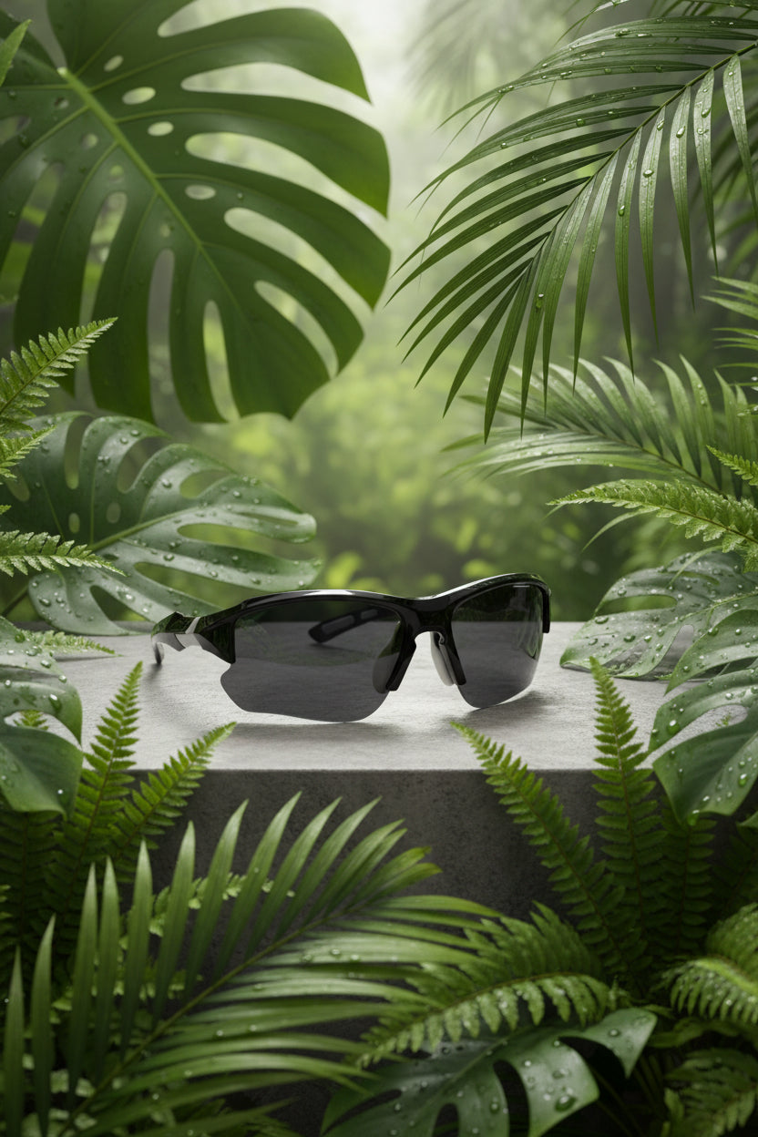 Men & Women Universal Sunglasses Trendy Sporty Style Sun Eyewear Black and White Frame