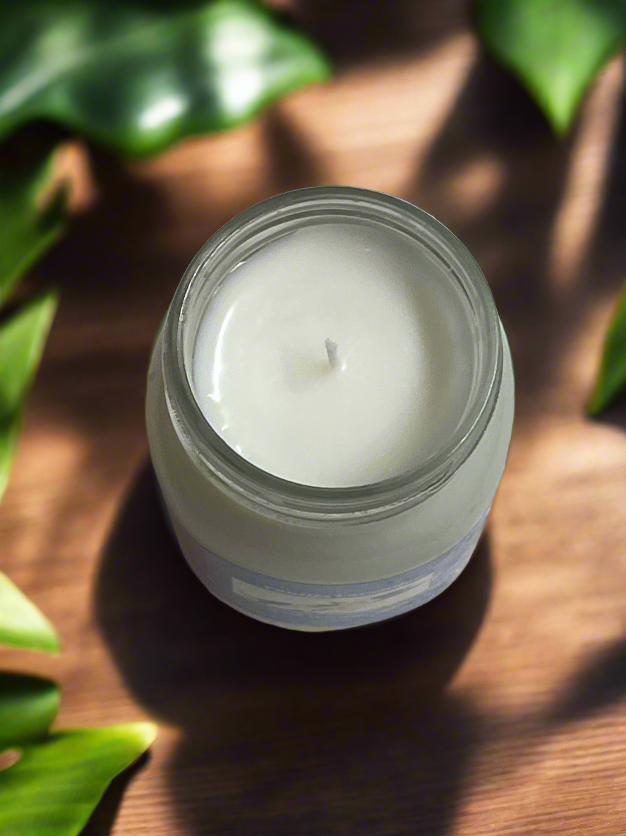 Vanilla Lavender Scented Candle 16oz Single Cotton Wick Glass Jar
