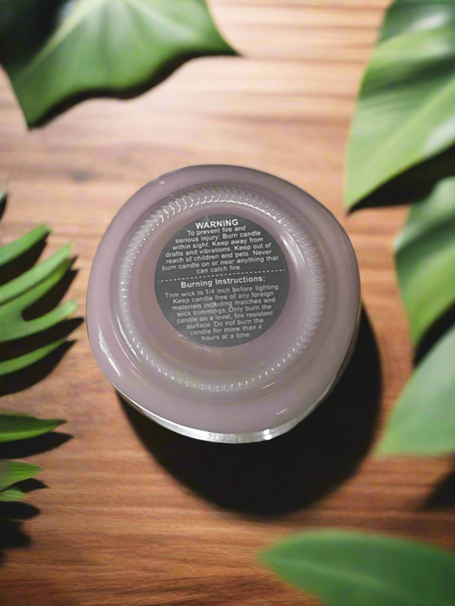 Caribbean Breeze Scented Candle 8oz Single Cotton Wick Glass Jar