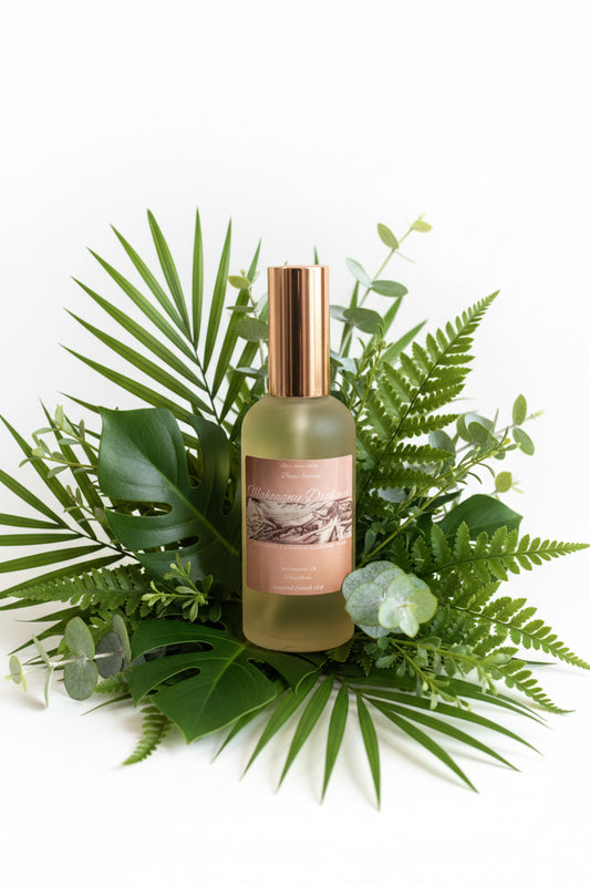 Mahogany Driftwood Body Spray Mist 4oz Glass Bottle