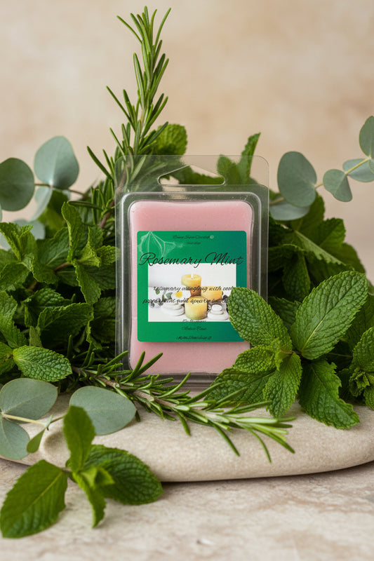 Rosemary Mint Scented Wax Melt 2.5oz Six Cube Warmer Tart